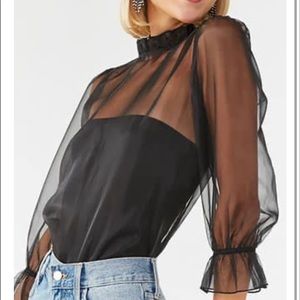 Sheer Organza Top
